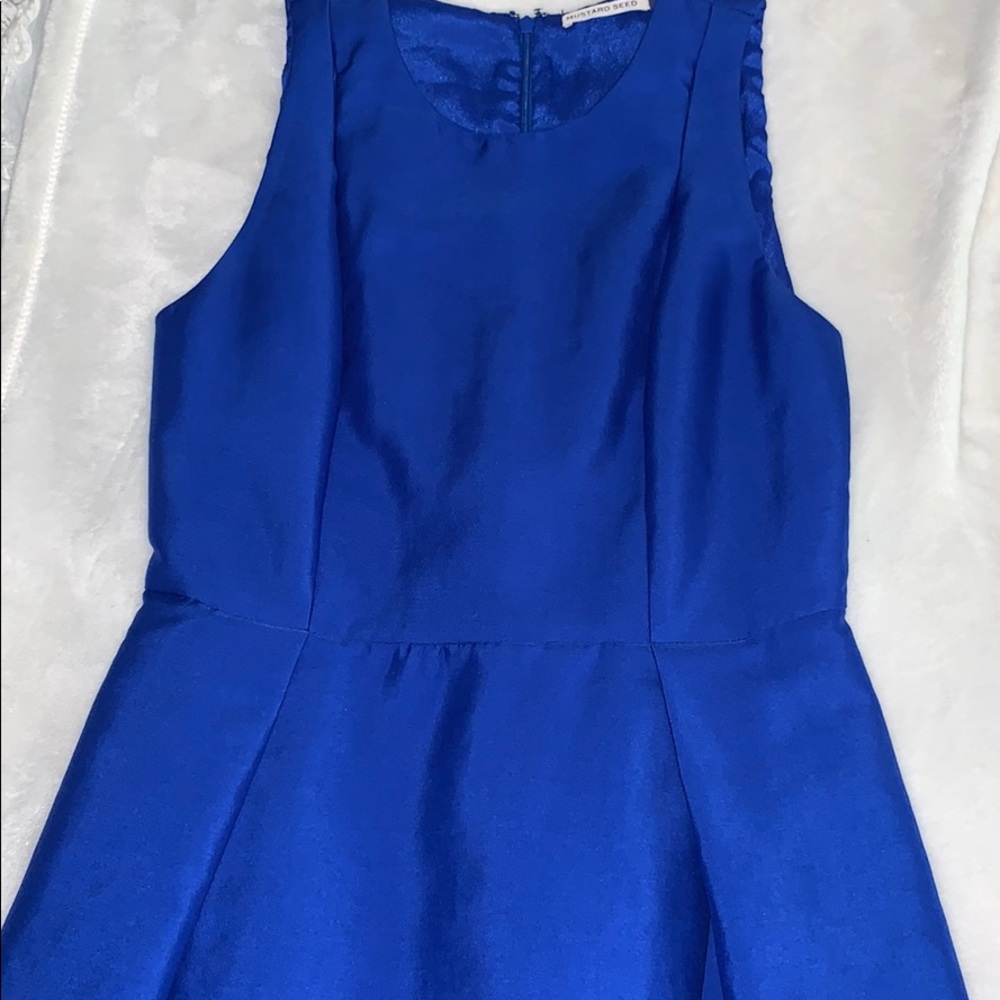 Cobalt Blue Fit & Flare Dress